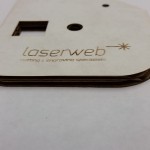 laser cut cardboard and vector and raster engraved